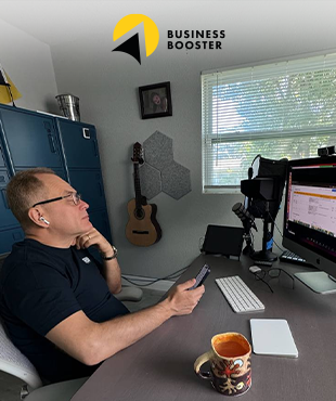 The All Hands Meeting with the founders of Business Booster took place